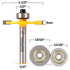 YONICO Biscuit Cutter Joint Slot Router Bit & Bearing Set, 1/4-Inch Shank 14383q