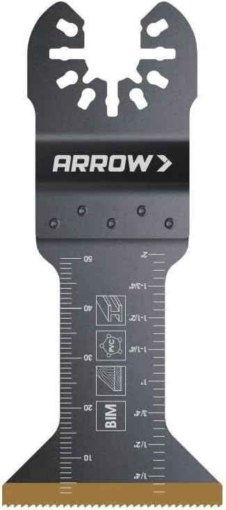 Arrow OSCELEC1-EK Oscillating Tool Accessory Kit, 4-Piece for Drywall, PVC, Wood, Includes 2 Japanese Tooth Blades