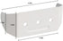 Downspout Adapter Gutter Pipe Clip Hidden Bracket 2x3 White Set of 2