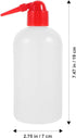 SILENRADAWN 2pcs 500Ml Laboratory Narrow Mouth Wash Bottles with Scale, Portable Plastic Pointed Spout Cleaning Bottles