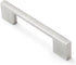 10 Pack Brushed Nickel Cabinet Pulls, 5 inch Square Silver Handles for Drawer Kitchen Cupboard Dresser Hardware