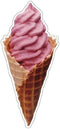 SignMission Soft ICE Cream Waffle Cone Concession Decal Stand cart