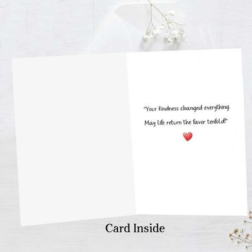 UUEFKTN Funny Thank You Card, Simple Thank You Card Appreciation Card for Coworker Boss Teacher Friend Doctor Nurse