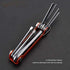 Edward Tools Folding Allen Wrench Set - Heavy Duty Chrome Vanadium Steel with Phillips and Flathead Screwdriver