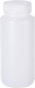 PATIKIL 500ml Reagent Bottles, PE Wide Mouth Round Graduated Bottles with Screw Cap for Lab Liquid Storage