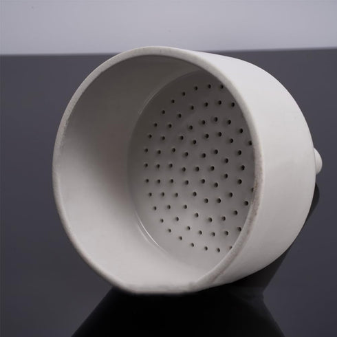 Buchner Funnel Laboratory Tool, Chemistry Strainer Funnel for Filtration, Ceramic Pottery Funnel for Student Liquid