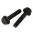 M6 x 35mm Flanged Hex Head Bolts, Alloy Steel 10.9 Class, Black Oxide Finish, Partially Threaded, 20 PCS