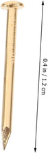 GLEAVI Small Nails 100 Pcs Copper Nails, Decorative Tiny Screws for Furniture Finge Gold Decor