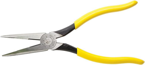 D203-8 8-Inch Klein Tools Needle Nose Pliers, Long Nose Side Cutters, Alligator Pliers with Extended Handles