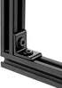 10 Sets 2020 Corner Bracket Connectors for 2020 Series Aluminum Extrusion Profile Accessories (L Black)