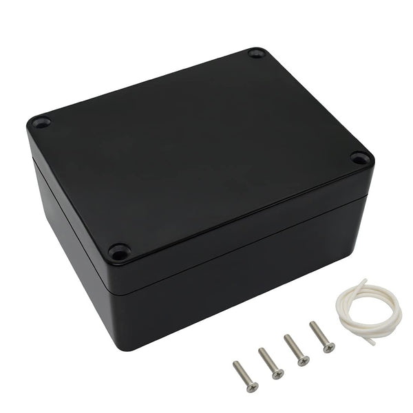 LeMotech IP65 Waterproof Junction Box, Dustproof Electrical Enclosure for Electronics, Black 4.5 x 3.5 x 2.1 inch