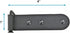 4 Renovators Supply Manufacturing Black Wrought Iron Shutter Strap Hinge in Galvanized Gate Strap Hinges with Mounting