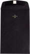 JAM PAPER 6 x 9 Open End Catalog Envelopes with Clasp Closure - Black, 100/Pack
