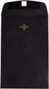 JAM PAPER 6 x 9 Open End Catalog Envelopes with Clasp Closure - Black, 100/Pack