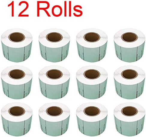 CAS Labels LST Thermal Printer - Compatible with CAS LP-1000, 12 Rolls, 8020