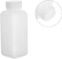 5Pcs 4.06oz Plastic Bottles, Lab Chemical Reagent Bottles 25ml Small Mouth Square Sample Storage