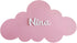 BugyBagy Personalized Cloud Wall Lamp Hand-Painted Wooden Night Light with Custom Name Nursery Wall Decor for Baby