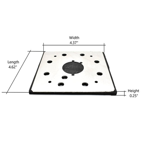 SPD18 1/4 8 151280-00, 151284-00SV Superior Electric Pads & Abrasives Sheet, Hole Stick On Square Sanding Pad Replaces