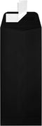 LUXPaper #10 Policy Business Envelopes, 4 1/8" x 9 1/2", Midnight Black, 80lb. Text, 50 Qty, Peel & Press