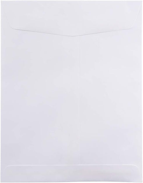 JAM PAPER 8 3/4 x 11 1/4 Open End Catalog Envelopes - White - 50/Pack