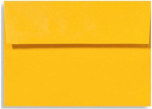 LUXPaper A6 Invitation Envelopes | Peel & Press | 4 3/4" x 6 1/2" | Sunflower Yellow | 80lb. Text | 50 Qty by LUXPaper