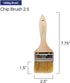 Pro Grade Chip Paint Brushes - 12-Pack - 2.5" Chip Brushes for Paints, Stains, Varnishes, Glues, & Gesso - Home Improvement - Interior & Exterior Use by Pro Grade