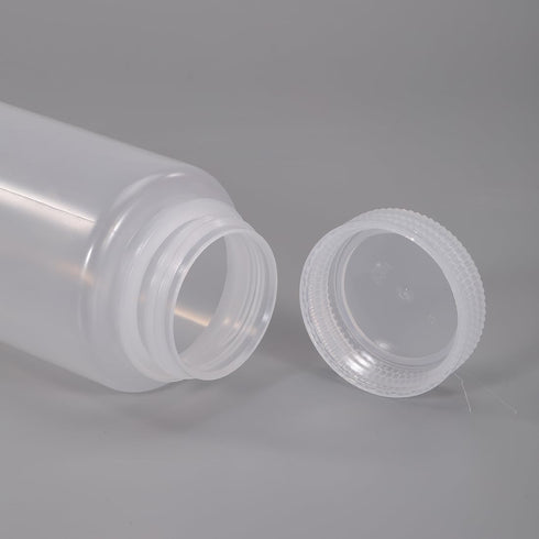 16.9 oz Wide Mouth Lab Reagent Bottle, Sealed Leak-proof Clear PP Container, Pill Bottle, Water Sample Bottle (2 Pcs)