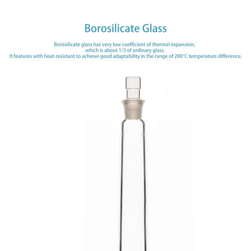 stonylab Class A Glass Volumetric Flask with Stopper, Borosilicate Heavy Wall, 100 ml Tolerance ±0.10 ml
