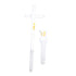 Mobestech Glass Tissue Homogenizer, 3pcs Tissue Labs Glassware Accessory for Cell Tissue Homogenizer Labs Supplies