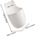 Wall-mounted Pencil Organizer White Multi-functional Sticky Pen Holder Office Desk Side Storage Container
