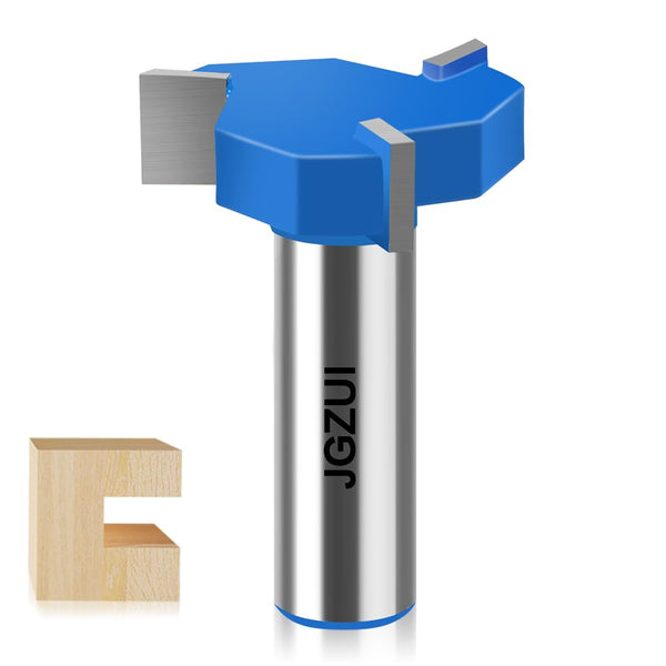 JGZUI Three-Blade Slot Cutter Router Bit, ''T'' Type Slotting Bit , Slot Router