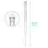 StonyLab Glass Dropper Pipettes, Thick Borosilicate Glass, 3ml Non-Graduated Liquid Transfer Pipettes, Set of 100