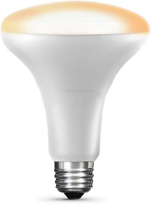 BR30/SW/HK 65W BR30 Bulb, 5.4" 3.8" 2700K Feit Electric Equivalent Flood Smart, Works with Apple HomeKit and Siri Voice