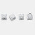 Metrickeys Frozen V2 Switch(90PCS) TTC Silent Switch, Transparent RGB Pre-Lubed Silent Linear Mechanical Keyboard