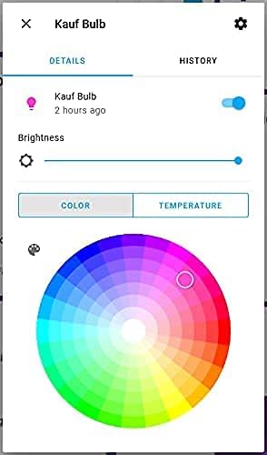 KAUF A21 RGBWW Smart Bulb, Compatible with Tasmota, Made for Home Assistant