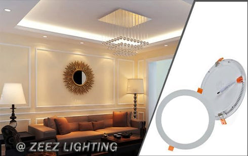 8 Inch 8.75" 7.85"), 18W Dimmable ZEEZ LED Recessed Lighting (OD / ID Square Ceiling Down Light Fixture, Canless