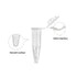 30 Pcs Clear Plastic Centrifuge Tubes, Bottom Tip Test Tube Vials 0.2mL 0.5ML 1.5ML