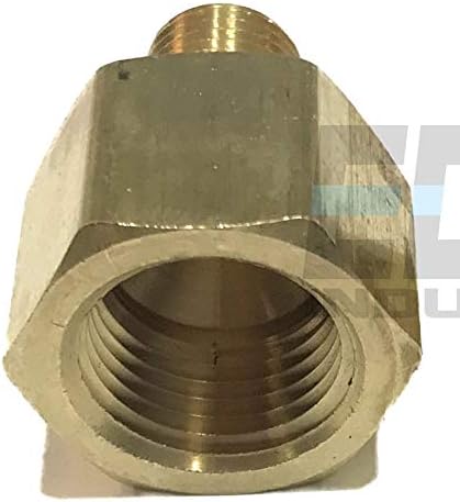 Brass Pipe Adapter 1/2" Fnpt x 1/4" Mnpt for Fuel, Air, Water, Oil, Gas Wog