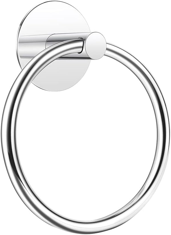 No Drilling 3M Self Adhesive Towel Ring with Strong Nail-Free Glue, Stainless Steel Towel Holder for Bathroom and