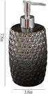 ERoomQ Art Soap Dispenser for Bathroom Kitchen Hotel, Ceramic Hand Sanitizer Bottle Nordic Luxury Plating Gradient