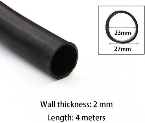 REJNHO 4m 23 27mm) Pure Silicone Hose - Flexible Gas & Water Pipe for Pump Transfer, Home Brewing & Winemaking(Length *