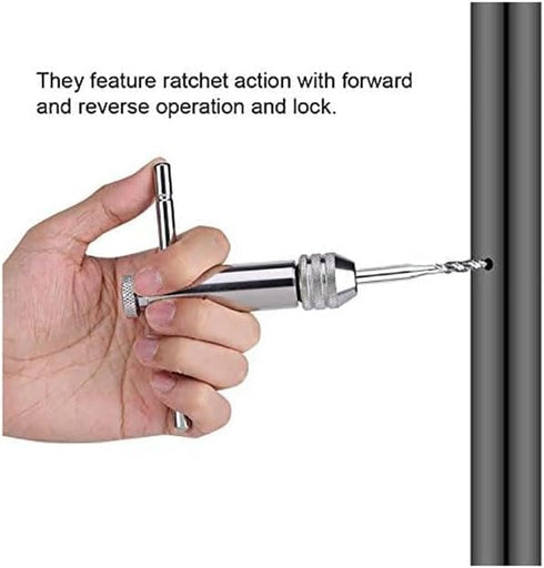 1Set Adjustable Ratchet Hand Tap Wrench, M3 M8 T Handle for Taps, Drills, Reamers