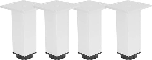 4Pcs Adjustable Square Cabinet Legs, Aluminum Alloy with Rotating Knob for Height