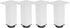 4Pcs Adjustable Square Cabinet Legs, Aluminum Alloy with Rotating Knob for Height