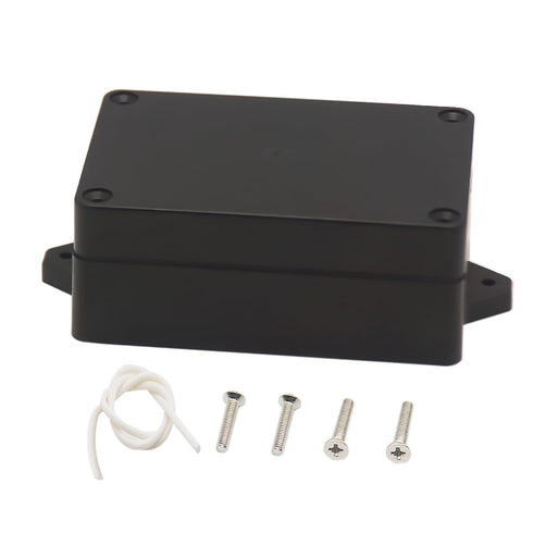 Zulkit Junction Box, ABS Plastic Dustproof Waterproof IP65 Universal Electrical Boxes, Black 3.94 x 2.68 x 1.57 Inch