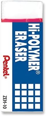 Pentel Hi-Polymer Block Eraser, Large, Pack of 9