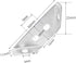esowemsn 20pcs Closet Mini Metal Furniture Corner Connectors Triangle Shelf Support Brackets Corner Braces with Screws