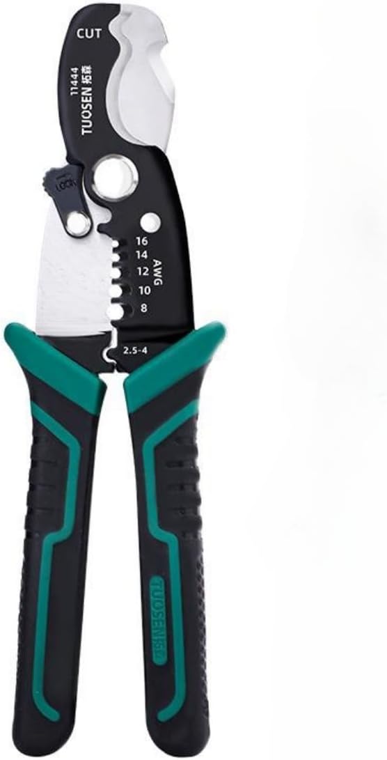 Zsling 8 Inch Wire Strippers Crimpers Cutter Pliers, Multi-Function Hand Tool for Cable Cutting