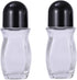 2 Pcs 50ml 1.69oz Clear Roller Bottle, Empty Glass Body with Plastic Roller