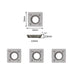 15mm Square Straight Carbide Inserts - 10pcs Replacement Cutter Knives for Woodturning, Fits Planer Cutter